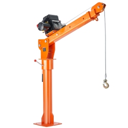 VEVOR 2200 Lbs Electric Pickup Truck Crane, Folding Truck-Mounted Bed Crane \w Electric Winch 6000 Lbs, Steel Pickup Truck Jib Crane Hoist 360°