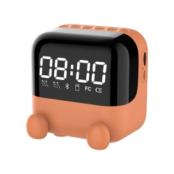 THE WAY Children's Clock Speaker Alarm Clock Wireless Bluetooth Speaker Portable Home Clock Desktop Mirror Digital Display Bluetooth Smart Speaker