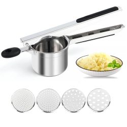 MYACUC Manual Juicer And Potato Masher, Stainless Steel Fruit Crusher for Juice And Mashed Potatoes