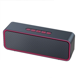 THE WAY Wireless Outdoor Loud Volume Bluetooth Speaker Surround Home Audio Computer Mobile Phone Car Subwoofer 360 Stereo Outdoor Speaker - In Red