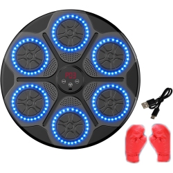 GREEN SCENIC Smart Boxing Machine, Wall-Mounted Bluetooth Smart Boxing Trainer \w Led Light, Electronic Focus, Agility Training - Comes \w Kids'