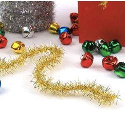 NORTHLIGHT Shiny Tinsel Artificial Christmas Garland - 12' X 2" - In Gold