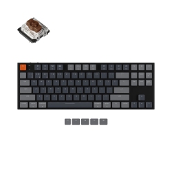 KEYCHRON K1 Wireless And Wired Low Profile Mechanical Keyboard \w RGB Led|Gateron Switches|for Windows/mac Os/android - Tkl Layout (87