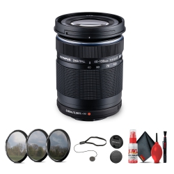 OLYMPUS Om System M.zuiko Digital Ed 40-150MM F/4-5.6 R Lens Bundle