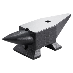 VEVOR 22 Lbs/10Kg Cast Iron Anvil, Single Horn Anvil, \w Large Countertop And Stable Base, High Hardness Rugged Round Horn Anvil Blacksmith, For