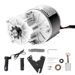 VEVOR 250W Electric Powerful Dc Motor Kit - 24V 2700Rpm Brushed Motor \w Upgraded Speed Controller, Throttle Grip Kit for Go Karts E-Bike Motorcycle