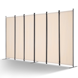 VEVOR 6 Panels Room Divider, Room Divider, Folding Privacy Screen And Portable Partition Divider for Room Separation, Freestanding Room Partitions