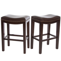 FANTASYLAB Tiffin Studded Counterstool Set Of 2