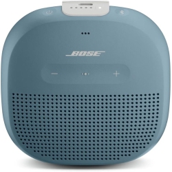 BOSE Soundlink Micro Tooth Speaker: Small Portable Waterproof Speaker With Microphone, Stone In Blue