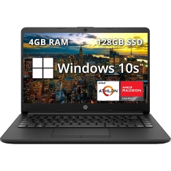 HP Refurbished (Excellent) - Pavilion 14" HD Anti-Glare Laptop, Amd Athlon Silver 3050U, 128GB PCie SSD, 4GB Ram, Amd Radeon Graphics, Webcam