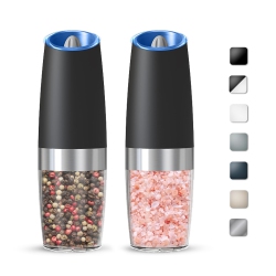 MYACUC Electric Salt And Pepper Grinder Set, USB Rechargeable Spice Grinder With Adjustable Coarseness And Led Light for Kitchen And Outdoor Bbq