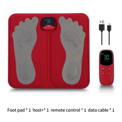 THE WAY Ems Foot Massage Cushion \w Remote Control - Acupressure Deep Kneading, 10 Modes And 30 Intensity Levels, Rechargeable, Portable, for Foot