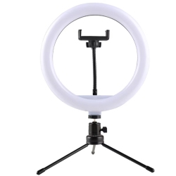 SUPERSHIELD 10 Inch Desktop Tripod Fill Light Kit Makeup Live Selfie Ring Light Photo Recording Playing Light With Phone Clip Photography