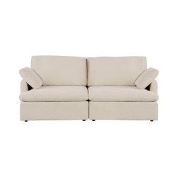 URBAN CALI Long Beach Modular Loveseat (Beige)