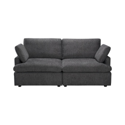 URBAN CALI Long Beach Modular Loveseat (Blue Grey)