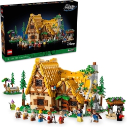 LEGO Disney: Snow And The Seven Dwarfs’ Cottage - 2229 Piece Building Set [, #43242] In White