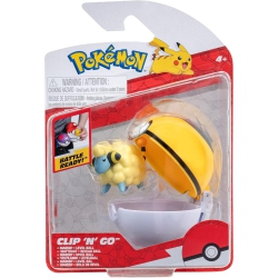 JAZWARES Pokemon: Clip 'n' Go - Mareep And Level Ball