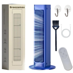 MYACUC Bladeless Tower Fan, USB Charging Air Conditioning Fan, High Wind Shaking Wall Mounted Cooling Fan \w Remote Control Suitable for Bedroom