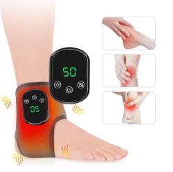 THE WAY Electric Heating Vibration Massager Heating Therapy Hot Compress Wireless Controller Hot Compress USB Charging Vibration \w Heating - Ankle