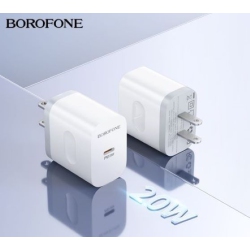 BOROFONE Ba99 Us Standard Single Port Pd20W Charger Kit USB Type-C Plug Fast Charging Head Adapter