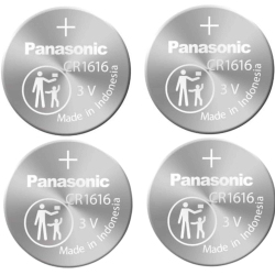 PANASONIC 4 X 1616 Batteries, 3V Lithium Cr1616