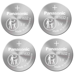 PANASONIC 4 X 1632 Batteries, 3V Lithium Cr1632