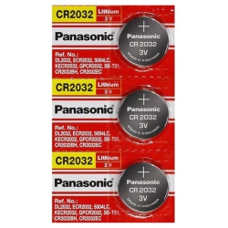 PANASONIC 3 X 2032 Batteries, 3V Lithium Cr2032