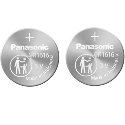 PANASONIC 2 X 1616 Batteries, 3V Lithium Cr1616