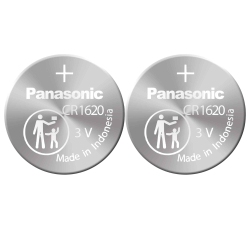 PANASONIC 2 X 1620 Batteries, 3V Lithium Cr1620