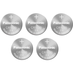 PANASONIC 5 X 1220 Batteries, 3V Lithium Cr1220