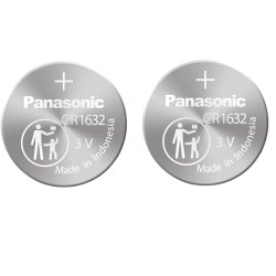 PANASONIC 2 X 1632 Batteries, 3V Lithium Cr1632