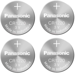 PANASONIC 4 X 1220 Batteries, 3V Lithium Cr1220