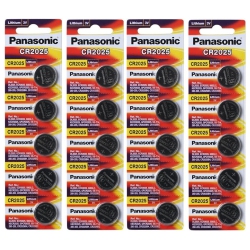 PANASONIC 20 X 2025 Batteries, 3V Lithium Cr2025