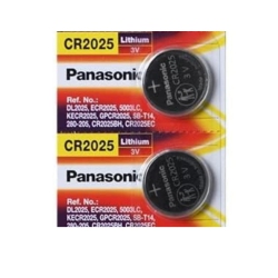 PANASONIC 2 X 2025 Batteries, 3V Lithium Cr2025