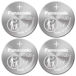 PANASONIC 4 X 1620 Batteries, 3V Lithium Cr1620