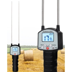 MYACUC Hay Moisture Tester, Portable Hay Moisture Meter With Dual Probes, Digital Display, Suitable for Alfalfa, Forage, Orchard Grass, Bale