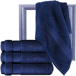 CANADIAN LINEN Premium Bath Towels Set, 4 Pack, 26”X52” 500 Gsm, Soft Absorbent Ring Spun Terry Cotton Lightweight Quick Dry Color Towels, Home