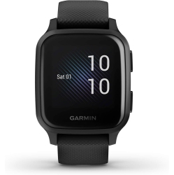 GARMIN Refurbished (Good) Venu Sq Music Edition Smartwatch With Heart Rate Monitor - In Black