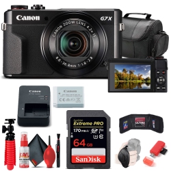 CANON Powershot G7 X Mark Ii Digital Camera (1066C001) + 64GB Card + More
