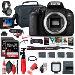 CANON Eos Rebel 800D / T7I Dslr Camera (Body Only) + 4K Monitor + Mic + More