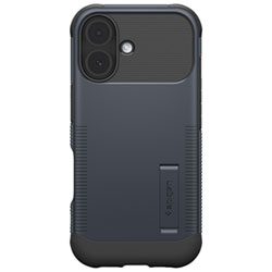 Spigen Slim Armor MagFit Fitted Hard Shell Case with Magnetic Ring for iPhone 17 - Metal Slate