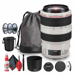 CANON Ef 70-300MM F/4-5.6L Is Usm Telephoto Zoom Lens (4426B008Aa) Bundle
