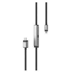 ALOGIC USB-C to HDMI 4K Ultra HD Cable 6Ft With 100W Power Delivery Pd Pass Through - In Black