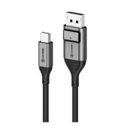 ALOGIC Mini Displayport Male to Displayport Male 6Ft 8K Ultra HD Cable - In Grey