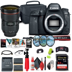 CANON Eos 6D Mark Ii Dslr Camera (1897C002) + Ef 24-70MM Lens + More