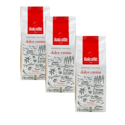 ITALCAFFE Dolce Crema Espresso Beans – 3 X 1Kg – Whole Bean Coffee – Italian Roast – Sweet, Smooth, Creamy