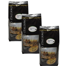 ITALCAFFE Miscela Bar Espresso Beans – 3 X 1Kg – Whole Bean Coffee – Classic Italian Bar Blend – Bold, Creamy, Intense