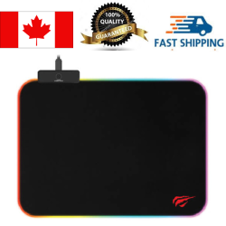 HAVIT Mp901 RGB Lighting, Premium Fine-Mesh Cloth, Anti-Slip Rubber Base Gaming Mouse Pad (360 X 260 X 3Mm)