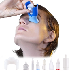 MYACUC Eye Drop Bottle Dispenser, Reusable Eye Drop Applicator, Eye Drop Aid, Suitable for Elderly, Children (Eye Drops Not Included)
