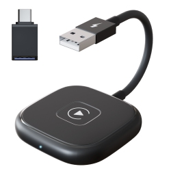 THE WAY Applicable to The Original Car Wired to Wireless Carplay Video Smart Aibox Box Wireless Car Charger-Wired to Wireless Adapter-Apple Dedicated